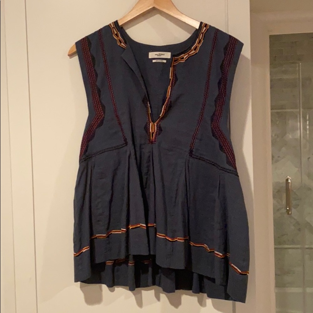 Isabel Marant Green embroidered top